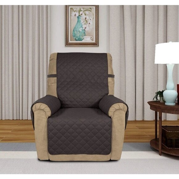 PureFit Reversible Recliner Sofa Cover Water Resistant Slipcover easy to clean(3 - Picture 1 of 7